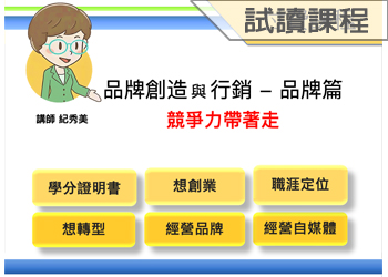 品牌創造與行銷-品牌篇(115-2學分班-試讀)